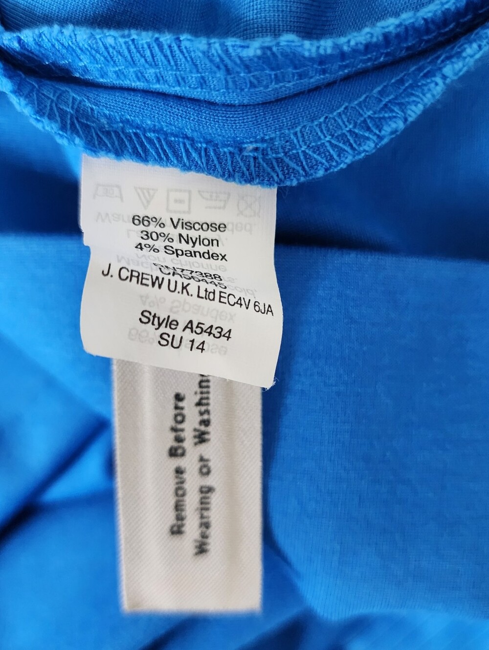 J. Crew Vibrant Blue Pleated Scoop Neck Fit and Flare Mini Dress Sz 6 Preppy - Picture 13 of 13